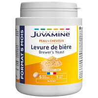 Produktbild von Juvamine Bierhefe mit 8 Vitaminen als Nahrungsergänzungsmittel für Haare, Nägel und Haut, 150 Tabletten
