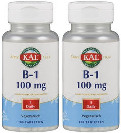 KAL B1 Thiamin 100 mg Tabletten vegan und glutenfrei – Bild 1 von 1