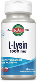 KAL L-Lysin 1000 mg Tabletten vegan ohne Zusatzstoffe – Bild 1 von 3