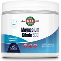 Produktbild von KAL Magnesium Citrat Pulver 600 mg 225 g vegan glutenfrei ohne Zusatzstoffe für Sportler sowie Schwangere und Stillende
