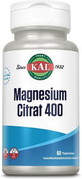 KAL Magnesiumcitrat 400 mg Tabletten 60 Stück vegan ohne Zusatzstoffe – Bild 1 von 3