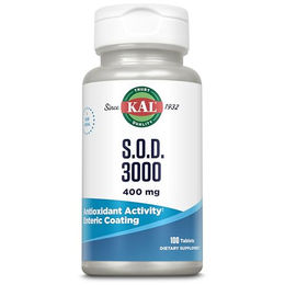 Kal S.O.D. 3000 Enteric Coated Superoxid Dismutase und Catalase 400 mg Tabletten 100 Stück laborgeprüft säurestabil – Bild 1 von 3