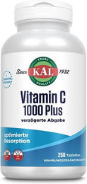 KAL Vitamin C 1000 Ascorbinsäure Retardtabletten vegan glutenfrei 250 Stück – Bild 1 von 2