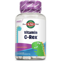 Produktbild von KAL Vitamin C-Rex Lutschtabletten für Kinder mit Acerola und Hagebutte vegan glutenfrei laktosefrei