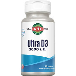 KAL Vitamin D3 3000 IE Tabletten 100 Stück vegetarisch ohne Zusatzstoffe – Bild 1 von 3