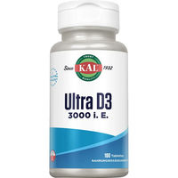 Produktbild von KAL Vitamin D3 3000 IE Tabletten 100 Stück vegetarisch ohne Zusatzstoffe