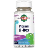Produktbild von KAL Vitamin D3 Rex 600 IE Lutschtabletten für Kinder und Erwachsene ohne Zusatzstoffe 120 Stück