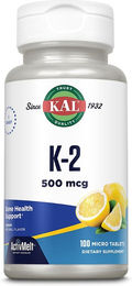 KAL Vitamin K2 MK-4 500 mcg ActivMelt Tabletten ohne Zusatzstoffe 100 Stück – Bild 1 von 4