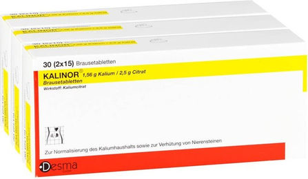 Kalinor Brausetabletten mit Kalium 90 Stück – Bild 1 von 1