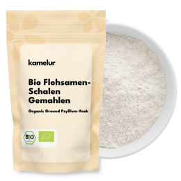 Kamelur Bio Flohsamenschalen gemahlen Pulver 500g vegan – Bild 1 von 1