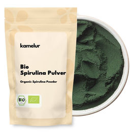 Kamelur Bio Spirulina Pulver grün 500g ohne Zusatzstoffe – Bild 1 von 3