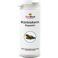 Produktbild von Karl Minck Kürbiskern Kapseln vegan vegetarisch glutenfrei laktosefrei 100 Stück