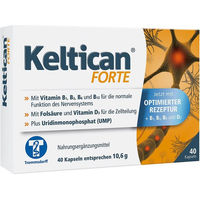 Produktbild von Keltican forte Kapseln mit B-Komplex, glutenfrei, laktosefrei, vegetarisch, 40 Stück