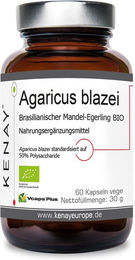 KENAY Agaricus blazei Brasilianischer Mandel-Egerling Kapseln vegetarisch ohne Zusatzstoffe 60 Stück – Bild 1 von 3