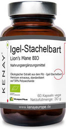 KENAY® Igel-Stachelbart Lion’s Mane BIO Kapseln vegetarisch ohne Zusatzstoffe 60 Stück – Bild 1 von 2