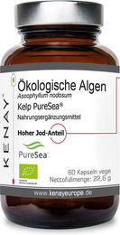 KENAY Jod aus ökologischen Ascophyllum nodosum Braunalgen Kelp PureSea Kapseln Bio – Bild 1 von 2