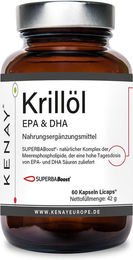 KENAY® Krillöl SUPERBABoost mit EPA und DHA in Kapseln 60 Stück – Bild 1 von 2