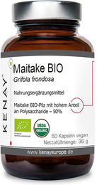 KENAY® Maitake BIO Grifola frondosa Kapseln vegetarisch 60 Stück – Bild 1 von 3