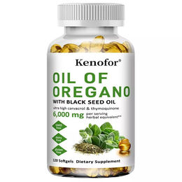 Kenofor Oil of Oregano mit Black Seed Oil 6000 mg Kapseln 120 Stück – Bild 1 von 3