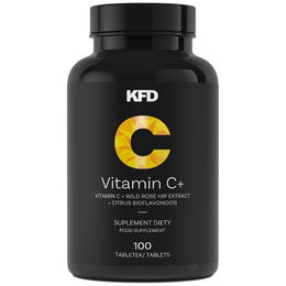 KFD Nutrition Vitamin C Tabletten mit Acerola und Hagebutte aus pflanzlichem Ursprung 90 Stück – Bild 1 von 1