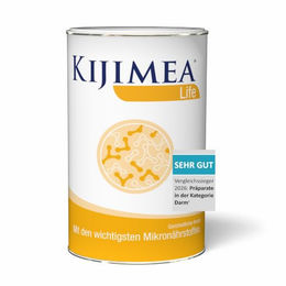 KIJIMEA Life Pulver mit 101 Bakterienstämmen, B-Vitaminen, Vitamin D, E, Calcium und Protein, laktosefrei und glutenfrei, 510 g – Bild 1 von 3