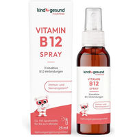 Produktbild von kindgesund Vitamin B12 Spray für Kinder vegan und zuckerfrei 25 ml