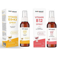 Produktbild von kindgesund® Vitamin B12 und Vitamin D3K2 Kinder Spray vegan zuckerfrei ohne Zusatzstoffe
