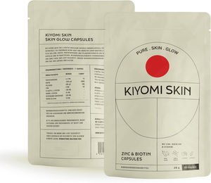 KIYOMI SKIN Skin Glow Zink Biotin und Selen Kapseln vegan laktosefrei glutenfrei 60 Stück – Bild 1 von 2
