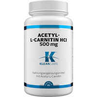 Produktbild von Klean Labs Acetyl-L-Carnitin HCl 500 mg Kapseln 60 Stück vegan ohne Zusatzstoffe