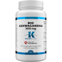 Produktbild von Klean Labs Ashwagandha Bio Wurzel-Extrakt 300 mg Kapseln 120 Stück vegan und glutenfrei