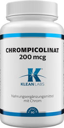 Klean Labs Chrompicolinat 200 mcg Kapseln vegan für Sportler 90 Stück – Bild 1 von 1