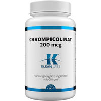 Produktbild von Klean Labs Chrompicolinat 200 mcg Kapseln vegan für Sportler 90 Stück