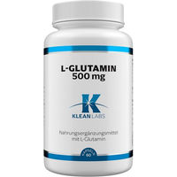 Produktbild von Klean Labs L-Glutamin 500 mg Kapseln vegan ohne Zusatzstoffe