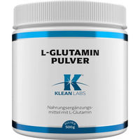 Produktbild von Klean Labs L-Glutamin Pulver vegan glutenfrei ohne Zusatzstoffe 500 g