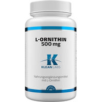 Produktbild von Klean Labs L-Ornithin 500 mg Kapseln 60 Stück vegetarisch hochdosiert