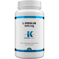 Produktbild von Klean Labs L-Prolin 500 mg Kapseln vegan ohne Zusatzstoffe 180 Stück