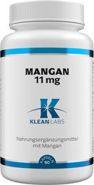 Klean Labs Mangan 11 mg Kapseln vegan ohne Zusatzstoffe 90 Stück – Bild 1 von 1