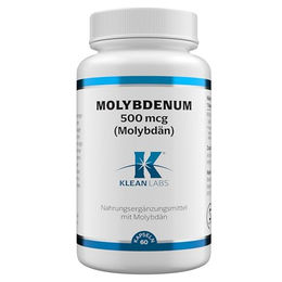 Klean Labs Molybdän 500 mcg Kapseln 60 Stück vegan ohne Zusatzstoffe – Bild 1 von 3