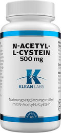 KLEAN LABS N-Acetyl-L-Cystein 500 mg Kapseln vegan – Bild 1 von 1