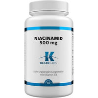 Produktbild von Klean LABS Niacinamid B3 500 mg Kapseln 100 Stück vegan vegetarisch glutenfrei laktosefrei