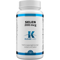 Produktbild von Klean Labs Selen Natriumselenit 200 mcg Kapseln 100 Stück vegan glutenfrei