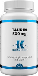 Klean Labs Taurin 500 mg Kapseln vegan ohne Zusatzstoffe 60 Stück – Bild 1 von 1