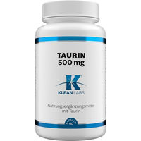 Produktbild von Klean Labs Taurin 500 mg Kapseln vegan ohne Zusatzstoffe 60 Stück