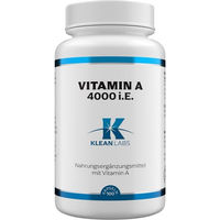Produktbild von klean LABS Vitamin A 4000 I.U. Kapseln 100 Stück