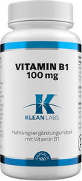 Klean LABS Vitamin B1 100 mg Kapseln 120 Stück vegan vegetarisch – Bild 1 von 1