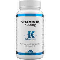 Produktbild von Klean LABS Vitamin B1 100 mg Kapseln 120 Stück vegan vegetarisch