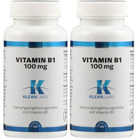 Produktbild von Klean Labs Vitamin B1 100 mg Kapseln vegan vegetarisch 120 Stück