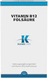 Klean Labs Vitamin B12 und Folsäure Kapseln vegan ohne Zusatzstoffe 100 Stück – Bild 1 von 1