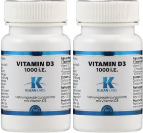 Klean Labs Vitamin D3 1000 IE Tabletten – Bild 1 von 1