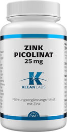 Klean Labs Zink Picolinat 25 mg Kapseln vegan ohne Zusatzstoffe 100 Stück – Bild 1 von 1